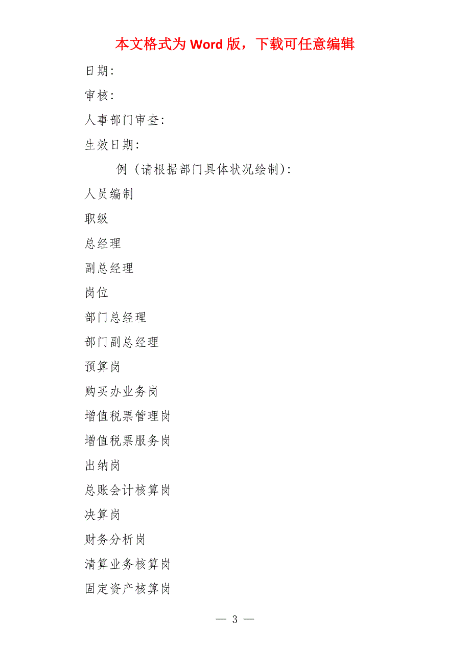 财务部门职责及组织架构x_第3页