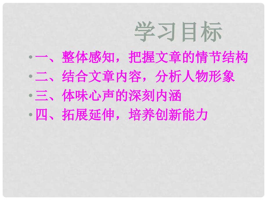 陕西省神木县大保当初级中学九年级语文上册 心声课件 新人教版_第4页