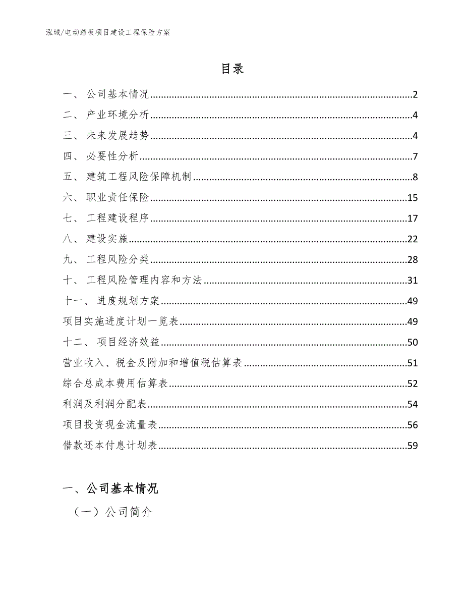 电动踏板项目建设工程保险方案_第2页