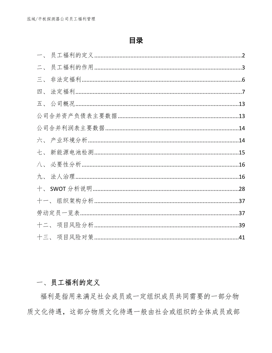 平板探测器公司员工福利管理（参考）_第2页