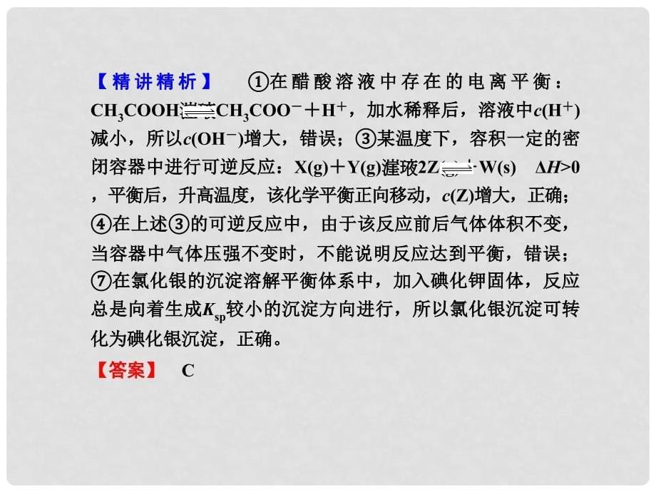 山东省高考化学一轮复习 第8章热点专题整合课件_第5页