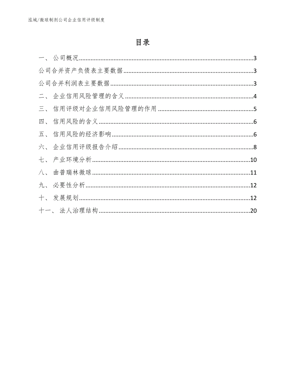 微球制剂公司企业信用评级制度_第2页