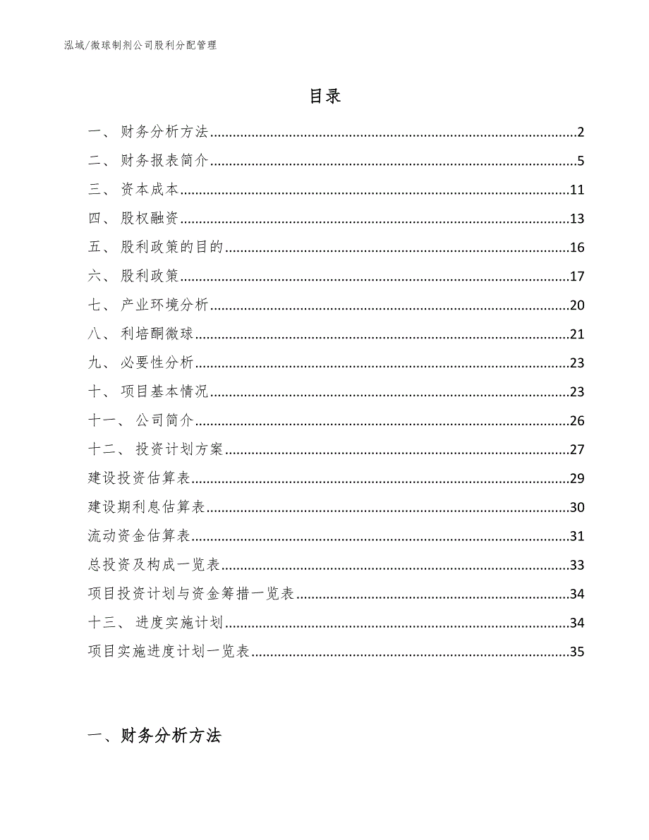 微球制剂公司股利分配管理_第2页