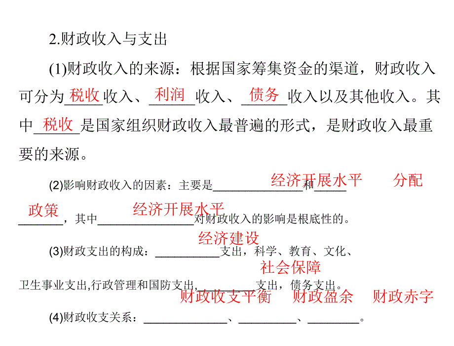 2013年高考政治一轮复习最新课件：必修1 第三单元 第八课 财政与税收_第3页