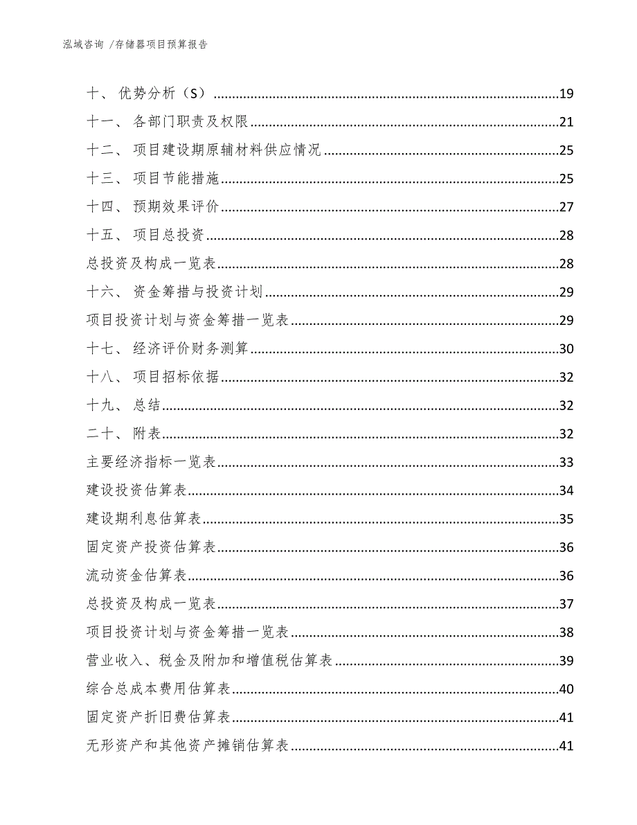 存储器项目预算报告-（模板参考）_第3页