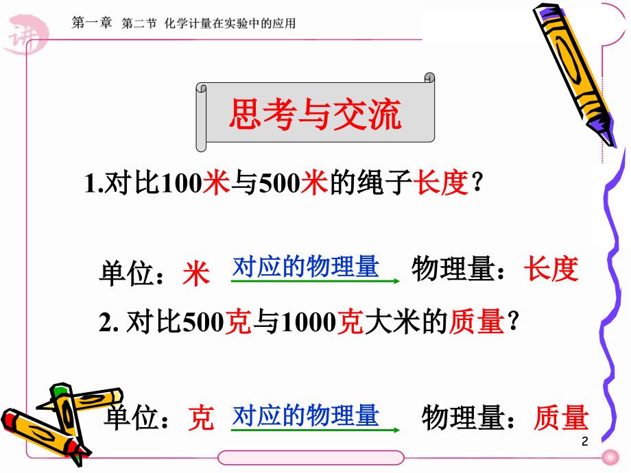 化学计量在实验中的应用第一二课_第2页