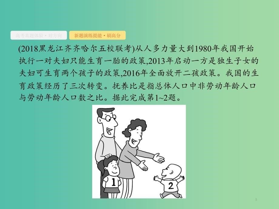 2019年高考地理总复习 专题7 人口的变化对对练课件.ppt_第5页