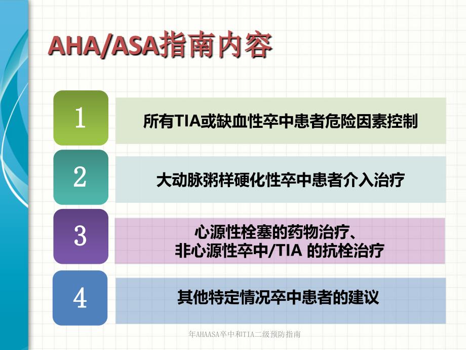 年AHAASA卒中和TIA二级预防指南课件_第3页