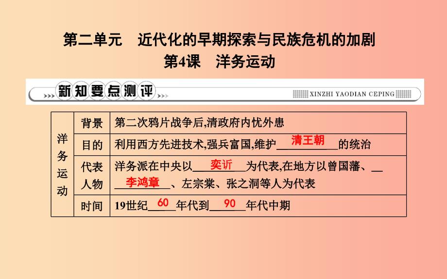 2019年八年级历史上册第二单元近代化的早期探索与民族危机的加剧第4课洋务运动课件新人教版.ppt_第1页