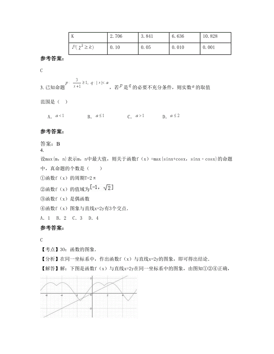 2021年山东省德州市田庄乡中学高三数学文期末试题含解析_第2页