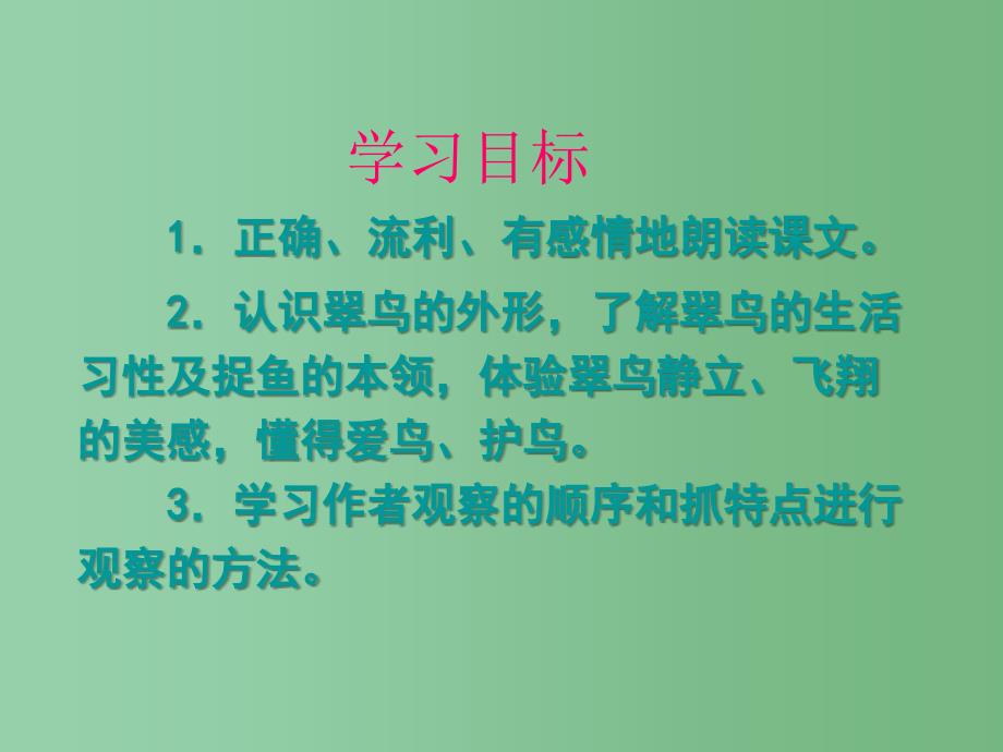 三年级语文下册第2单元5翠鸟课件9语文S版A_第2页