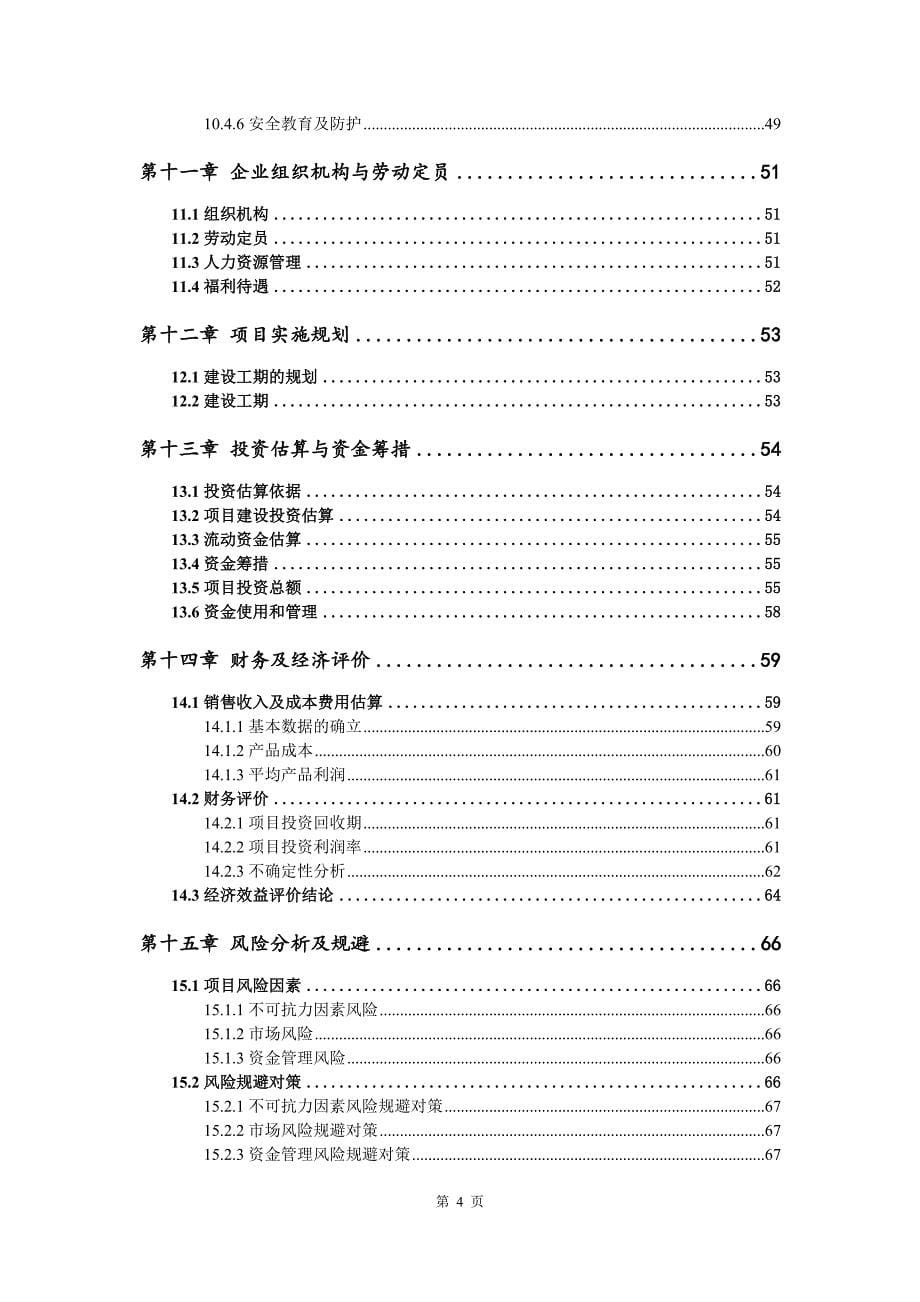 电火锅生产建设项目可行性研究报告_第5页