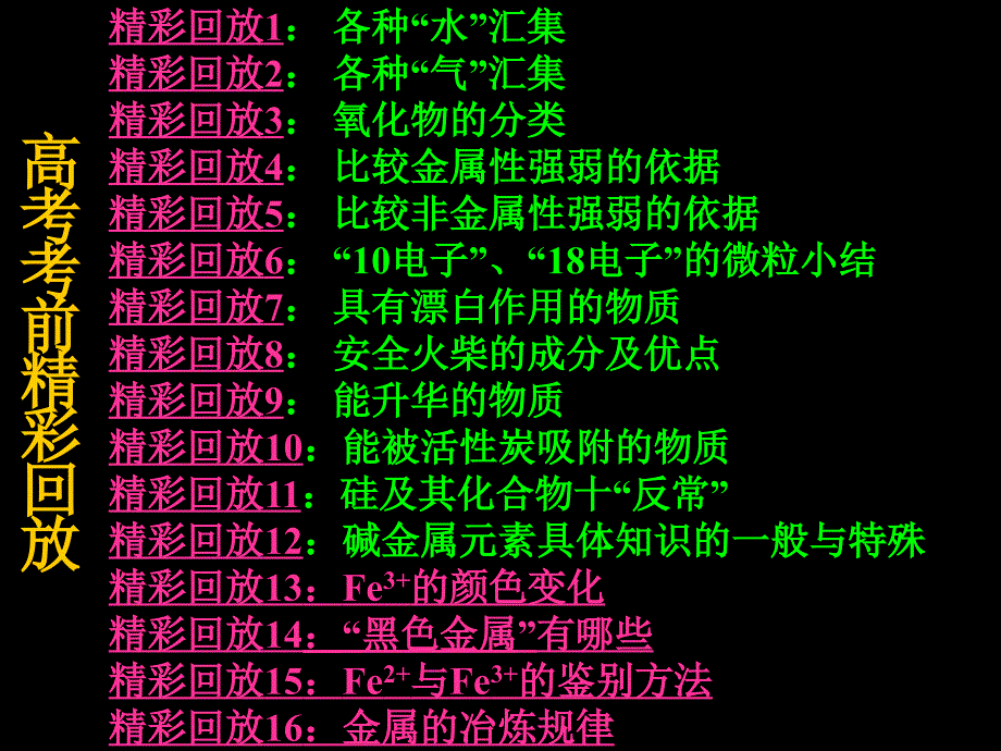 高考71个重点知识点考前精彩回放pt课件_第2页