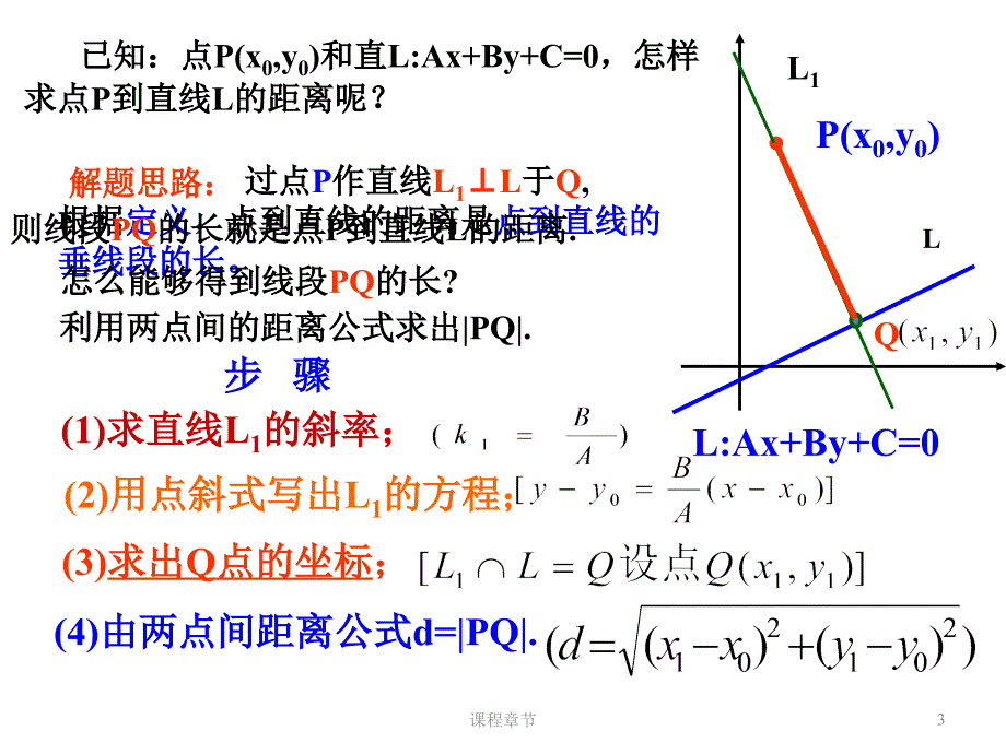 3.3点到直线的距离与平行直线间的距离【上课课堂】_第3页