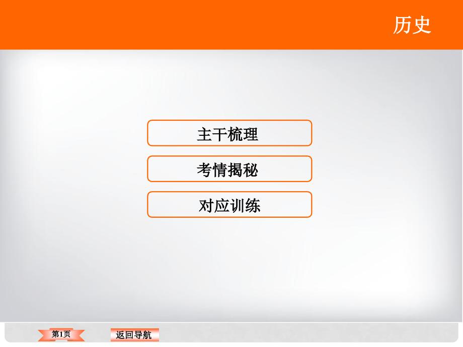 高三历史二轮复习 第1部分 模块4 选修部分 历史上重大改革回眸课件_第1页