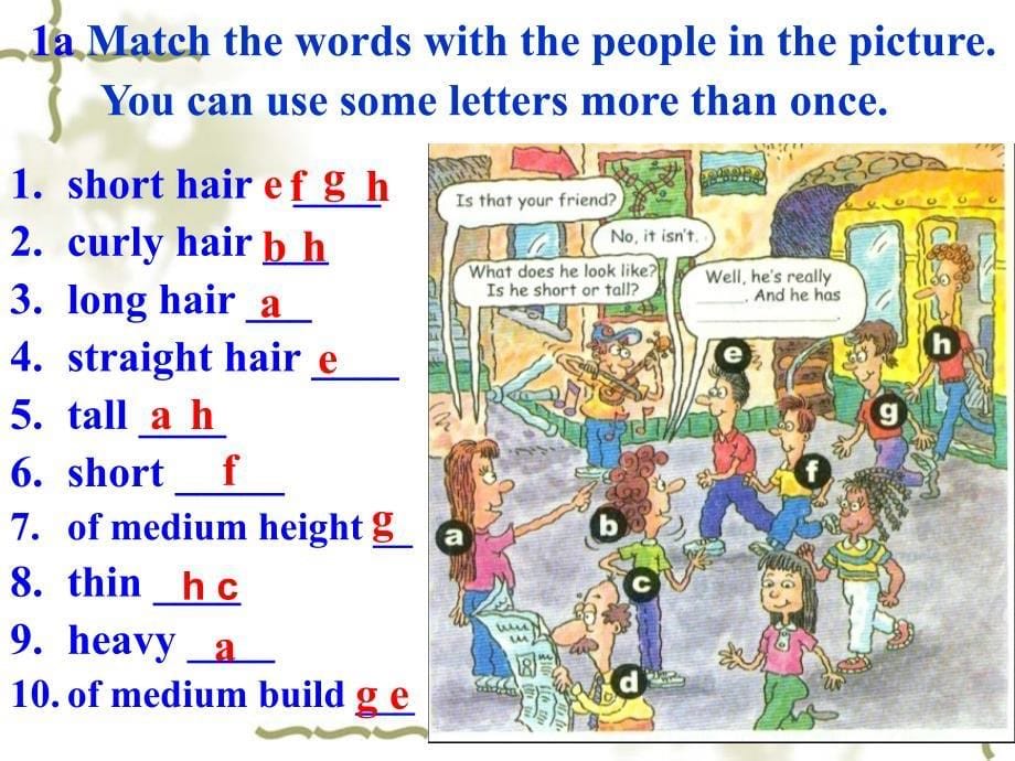 七下Unit9WhatdoeshelooklikeSectionA(1a-2b)课件_第5页