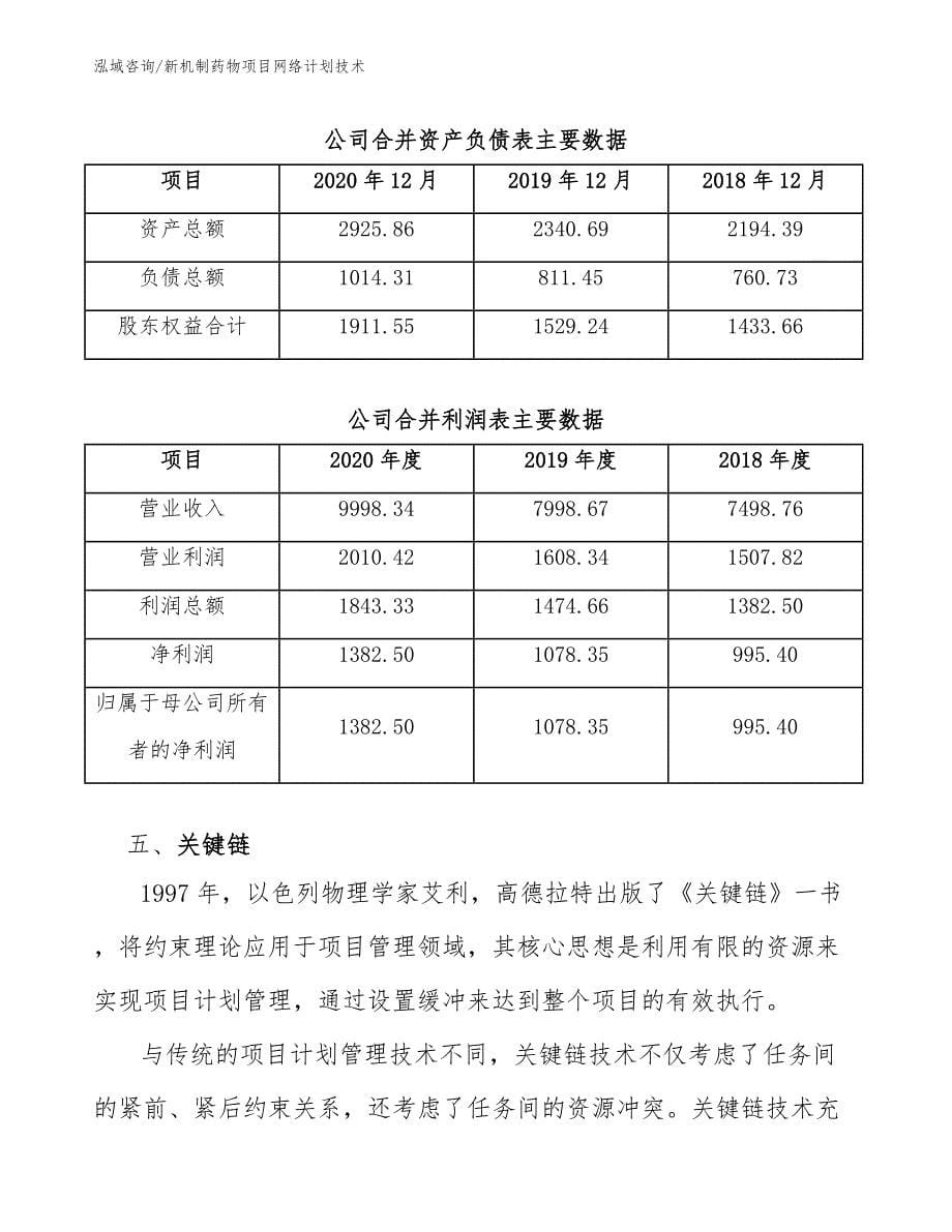 新机制药物项目网络计划技术（参考）_第5页