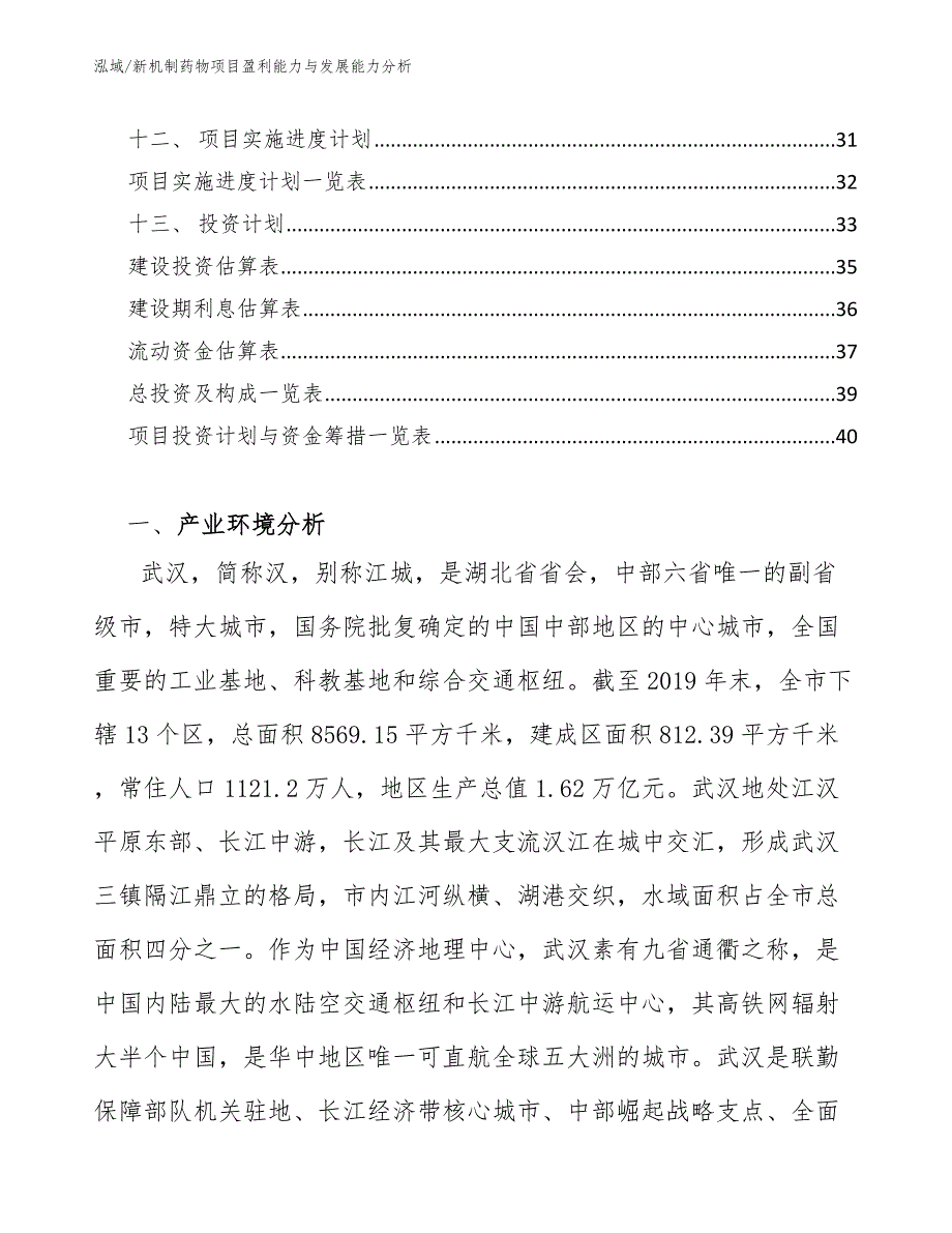 新机制药物项目盈利能力与发展能力分析（范文）_第3页