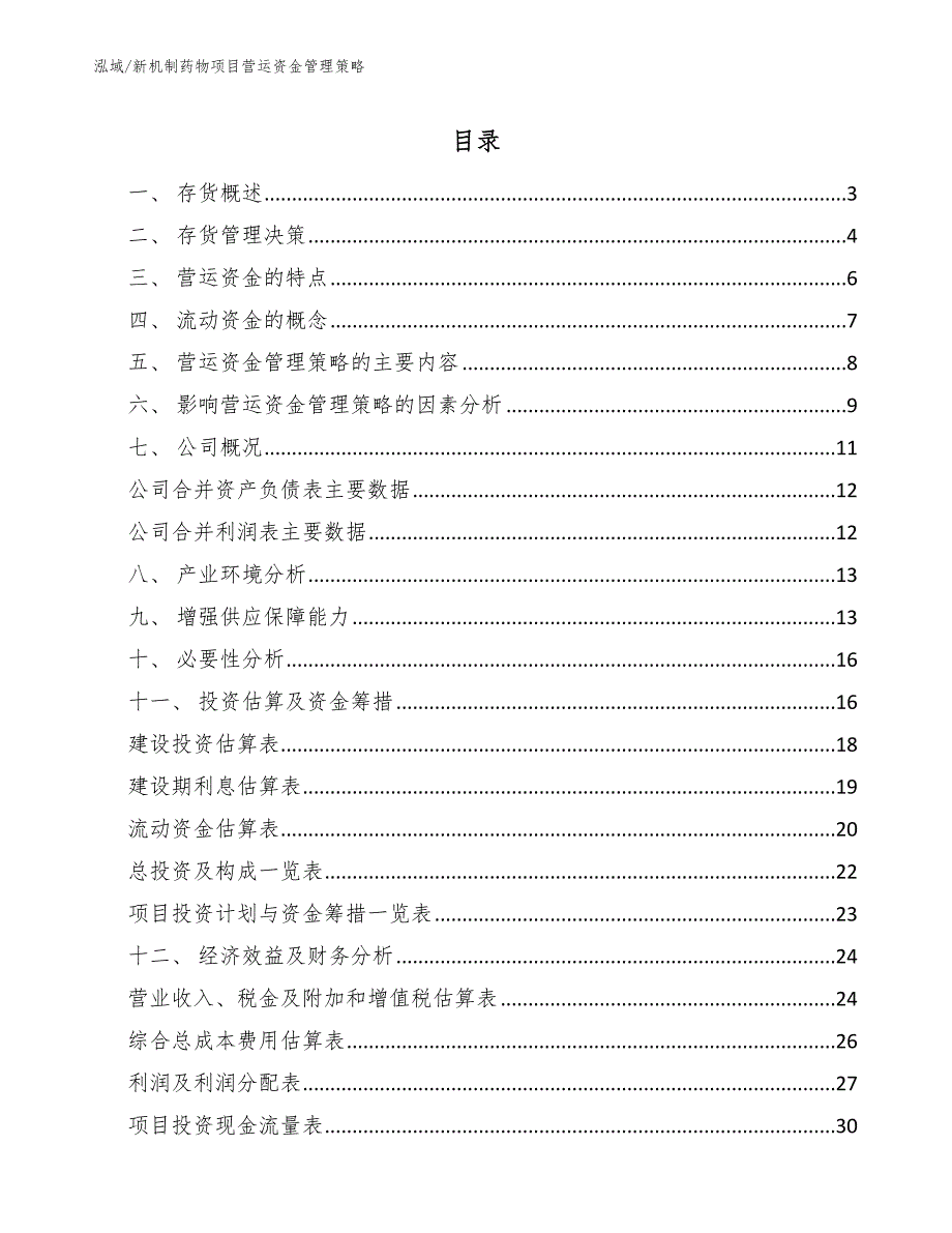 新机制药物项目营运资金管理策略_第2页