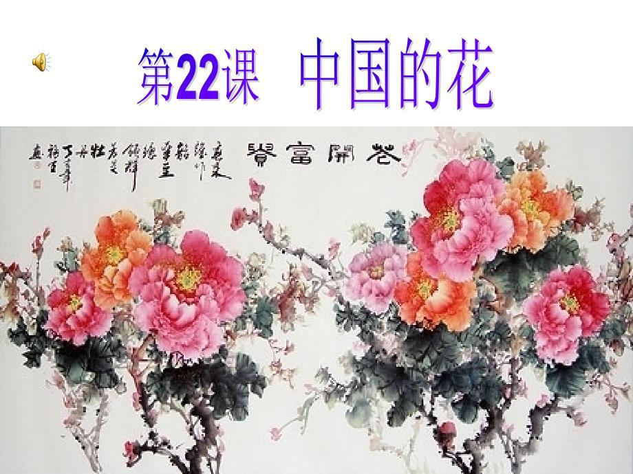 （鄂教版）语文22中国的花