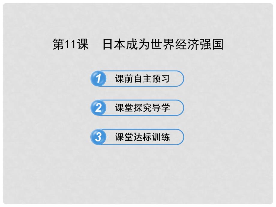 1213版九年级历史下册 4.11日本成为世界经济强国课件 岳麓版_第1页