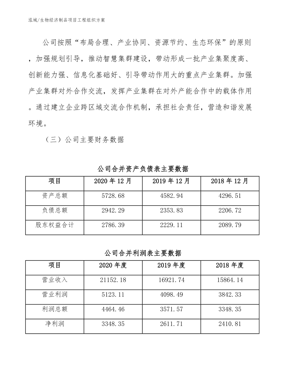 生物经济制品项目工程组织方案_第4页