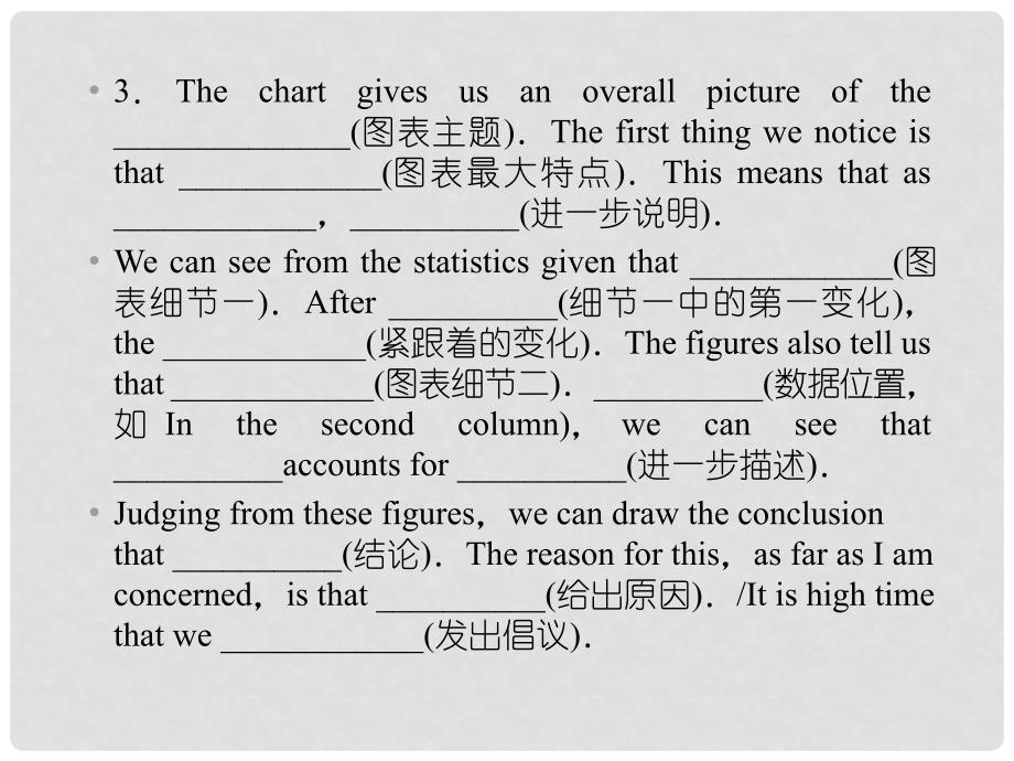 高考英语总复习 写作专项攻略十五 图表类课件 外研版_第4页