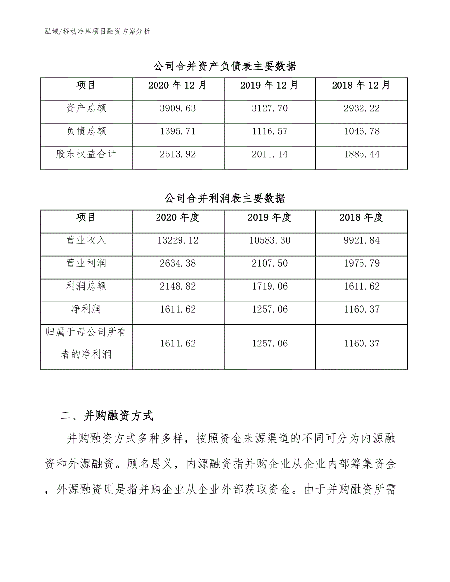 移动冷库项目融资方案分析（参考）_第3页