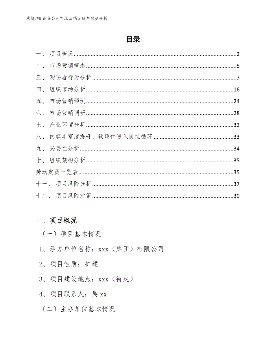 VR设备公司市场营销调研与预测分析（范文）_第2页