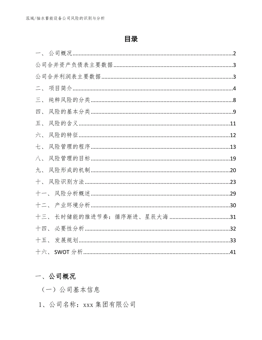 抽水蓄能设备公司风险的识别与分析_第2页