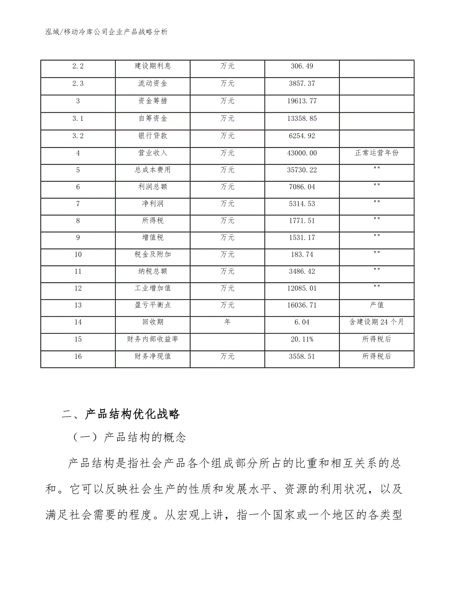 移动冷库公司企业产品战略分析【范文】_第4页