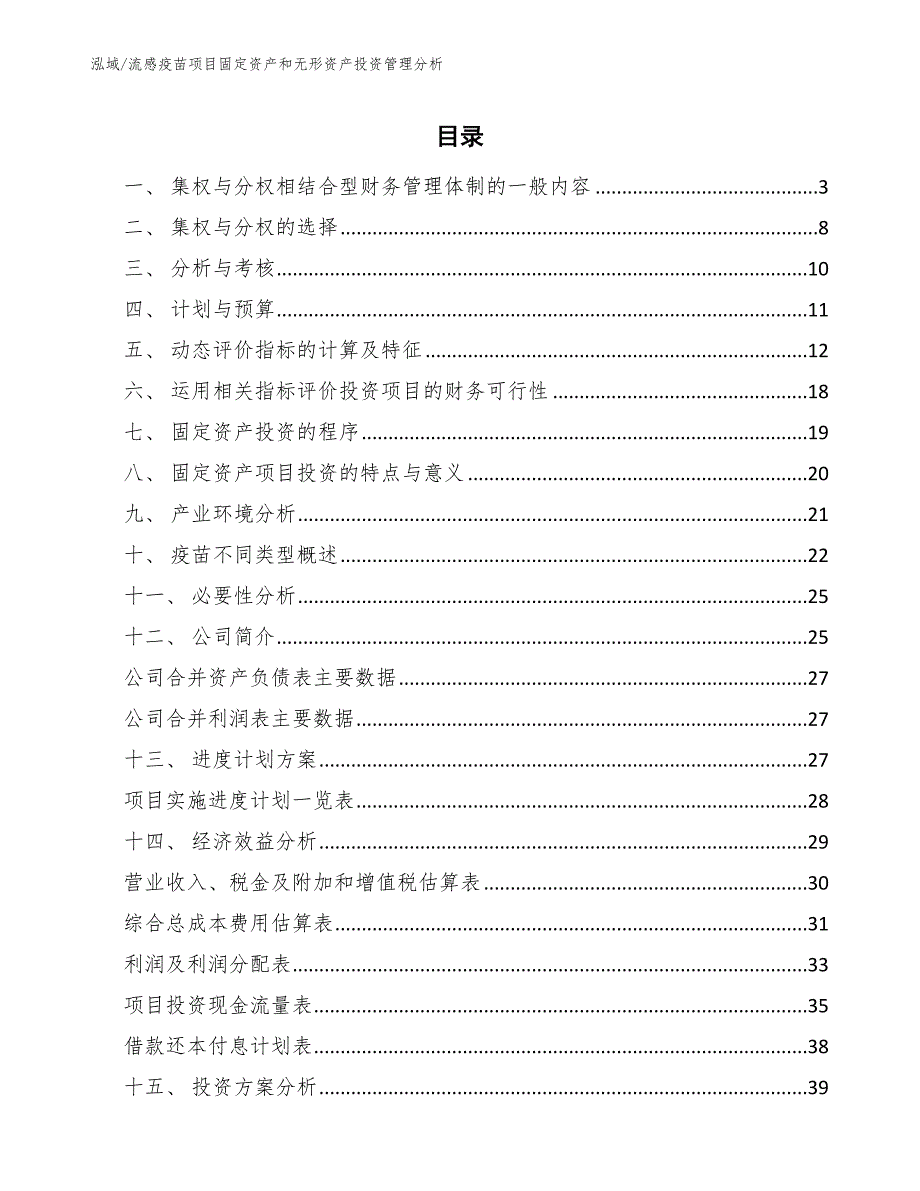 流感疫苗项目固定资产和无形资产投资管理分析（参考）_第2页