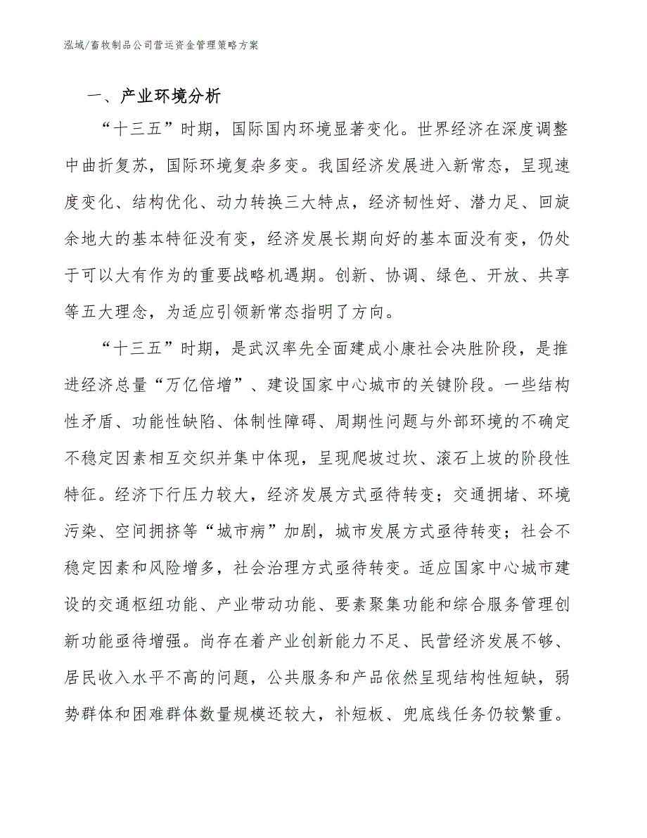 畜牧制品公司营运资金管理策略方案_第3页