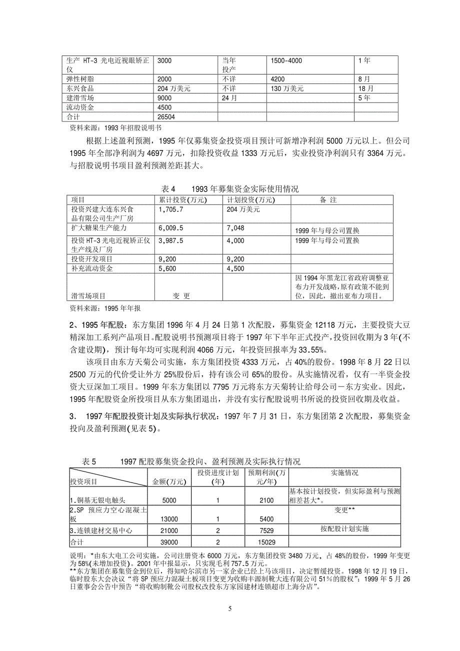 产品经营失败、资产配置与资本配置绩效-东方集团案例分析_第5页