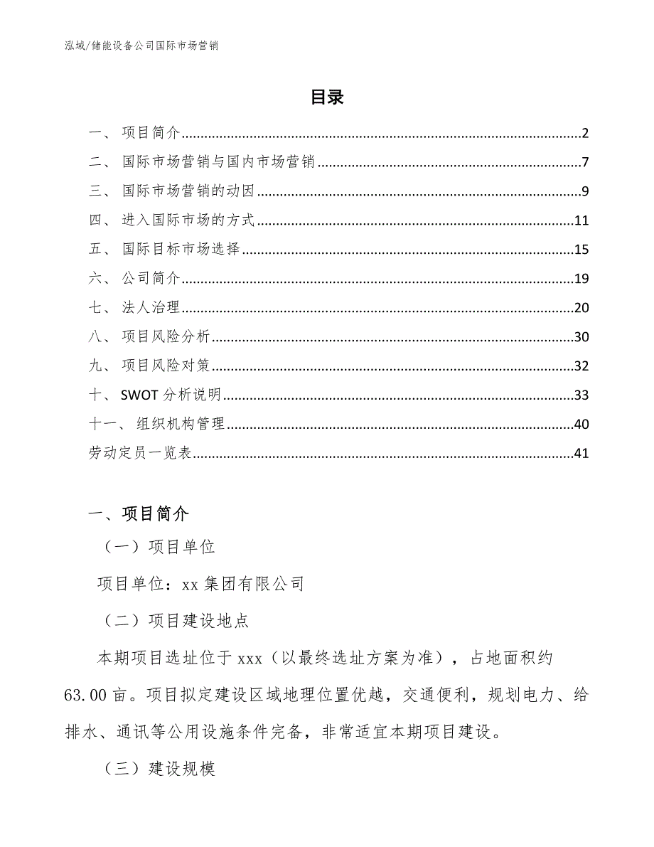 储能设备公司国际市场营销（范文）_第2页