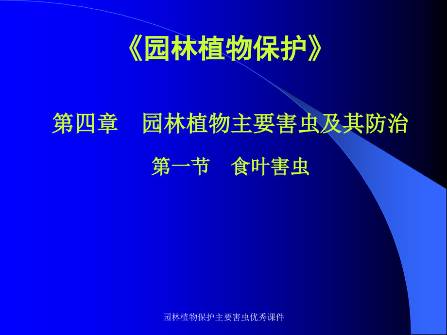 园林植物保护主要害虫优秀课件_第1页