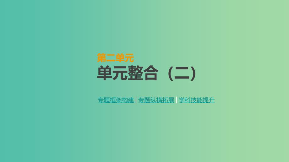 2019年高考历史一轮复习 第2单元 西方政治制度的演变单元整合课件 新人教版.ppt_第1页