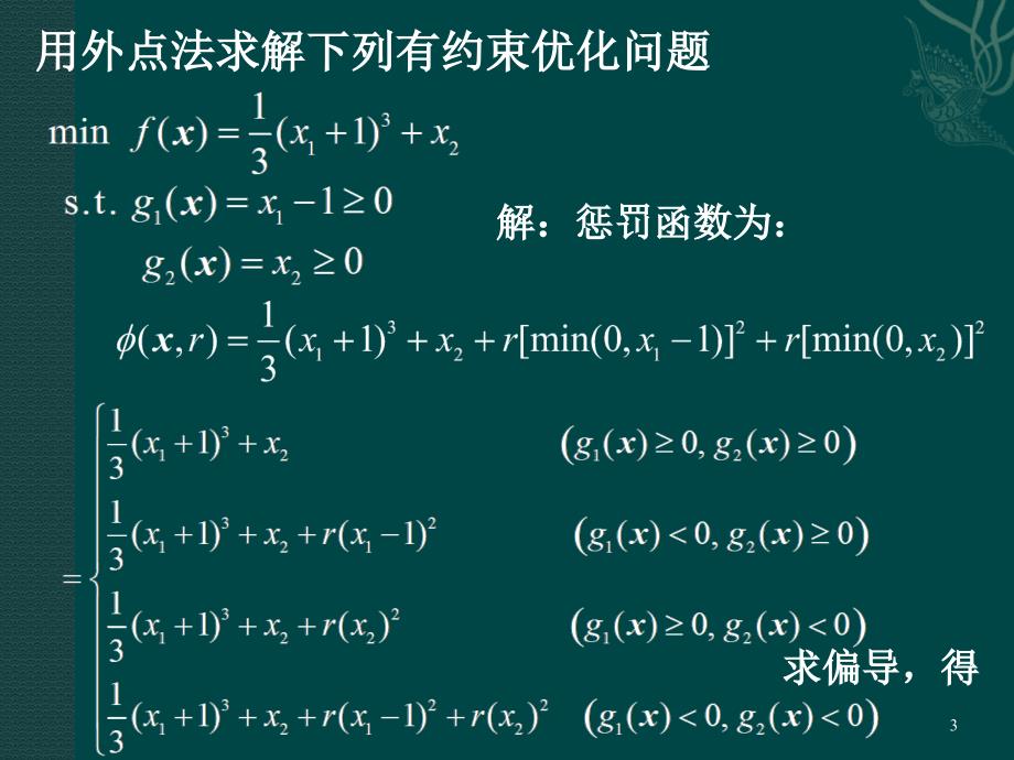 惩罚函数法例题ppt课件_第3页