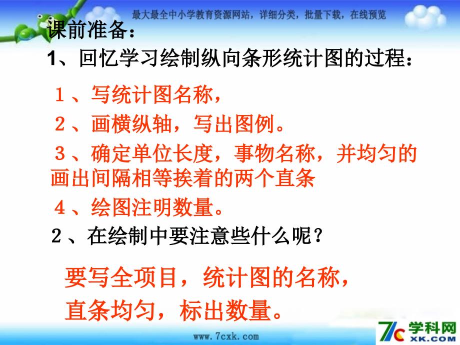 人教版数学四上6.2横向复式条形统计图ppt课件1_第1页