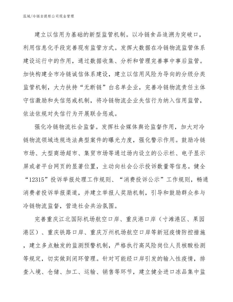 冷链自提柜公司现金管理_第5页