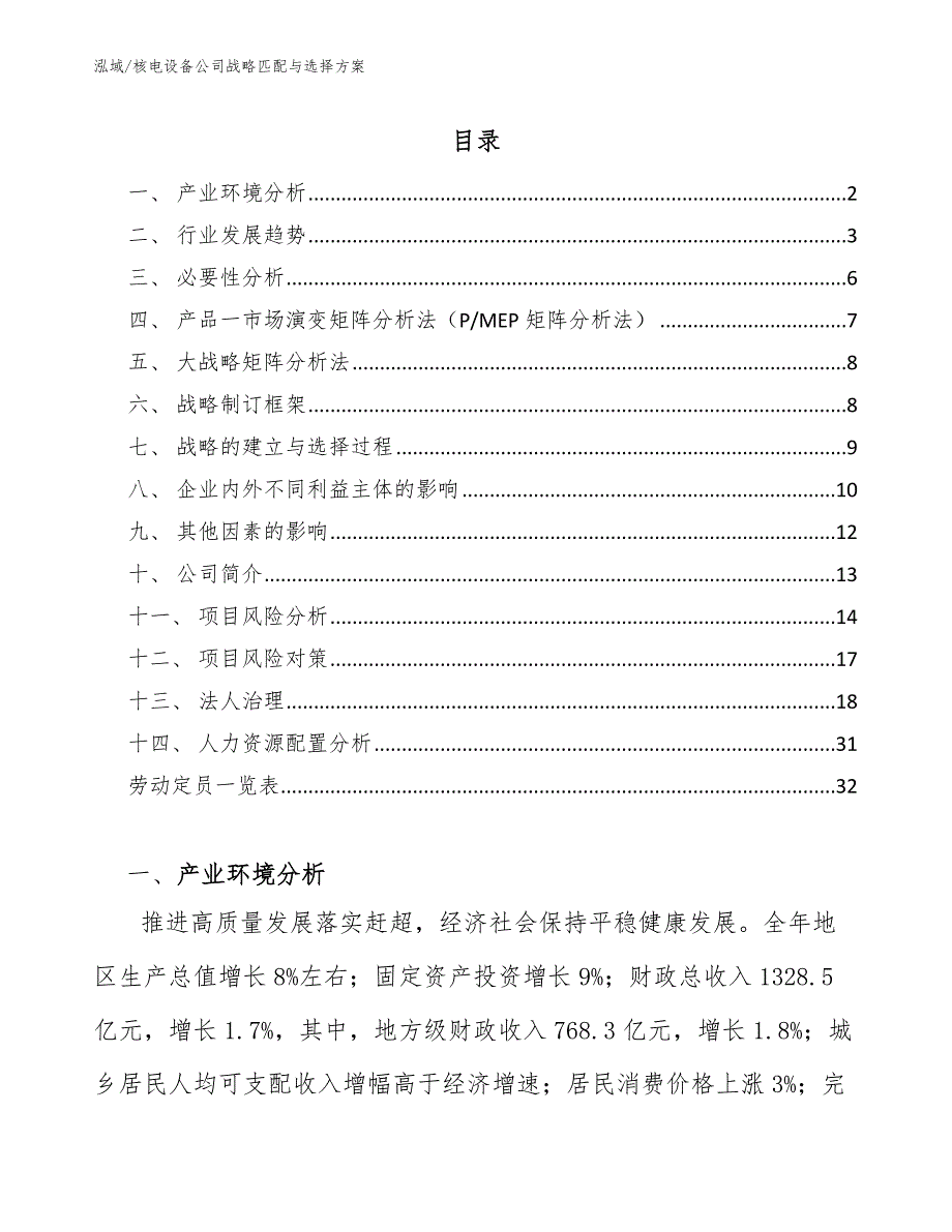 核电设备公司战略匹配与选择方案（参考）_第2页