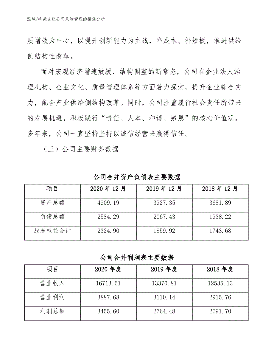 桥梁支座公司风险管理的措施分析_第3页