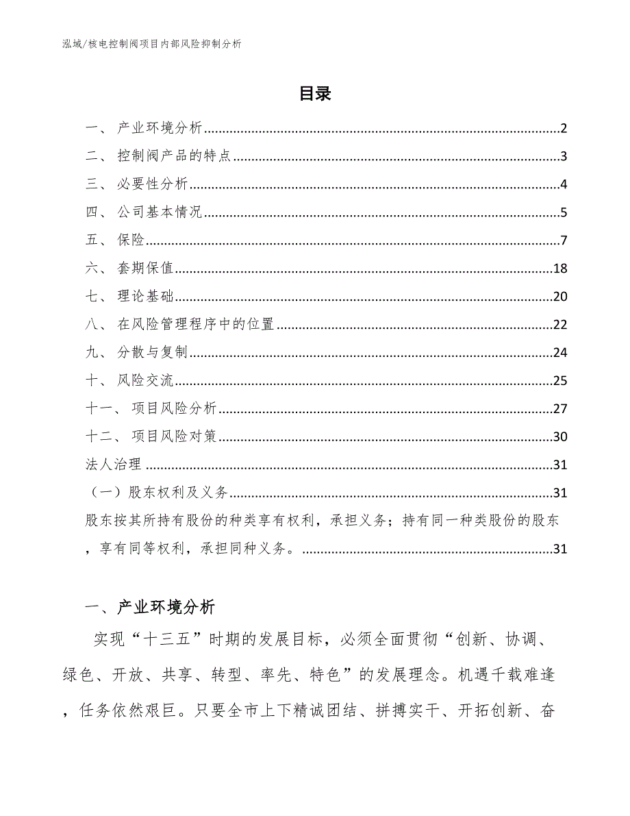 核电控制阀项目内部风险抑制分析_第2页