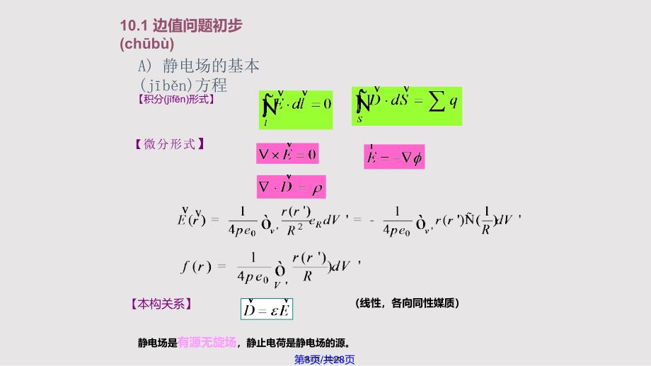 EMF边值问题初步分界面上的边界条件实用教案_第3页