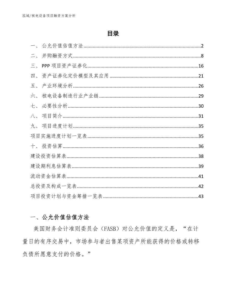 核电设备项目融资方案分析_第2页