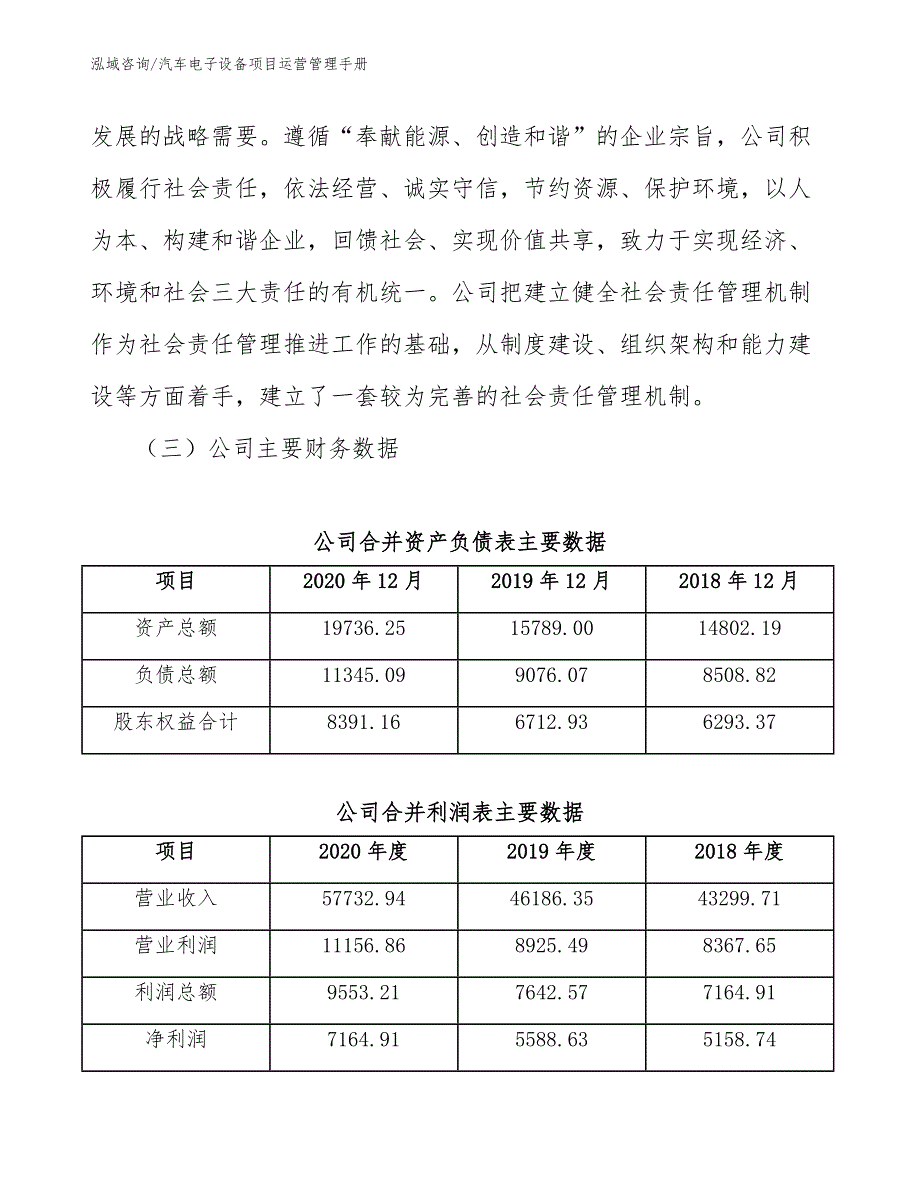 汽车电子设备项目运营管理手册_范文_第4页