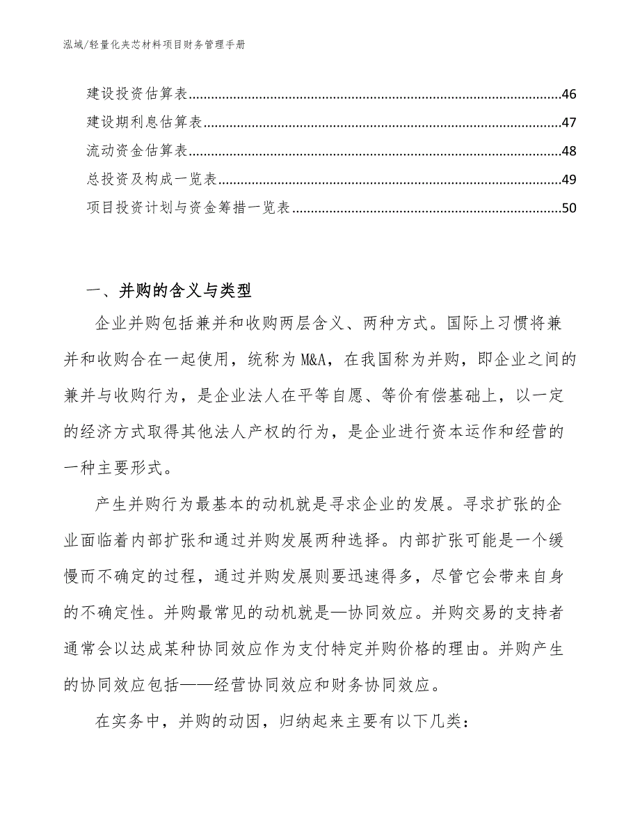 轻量化夹芯材料项目财务管理手册【参考】_第3页