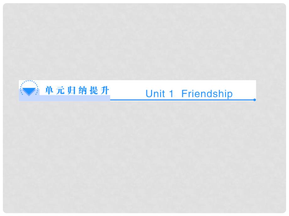 高中英语 Unit 1 Friendship单元归纳提升课件 新人教版必修1_第1页