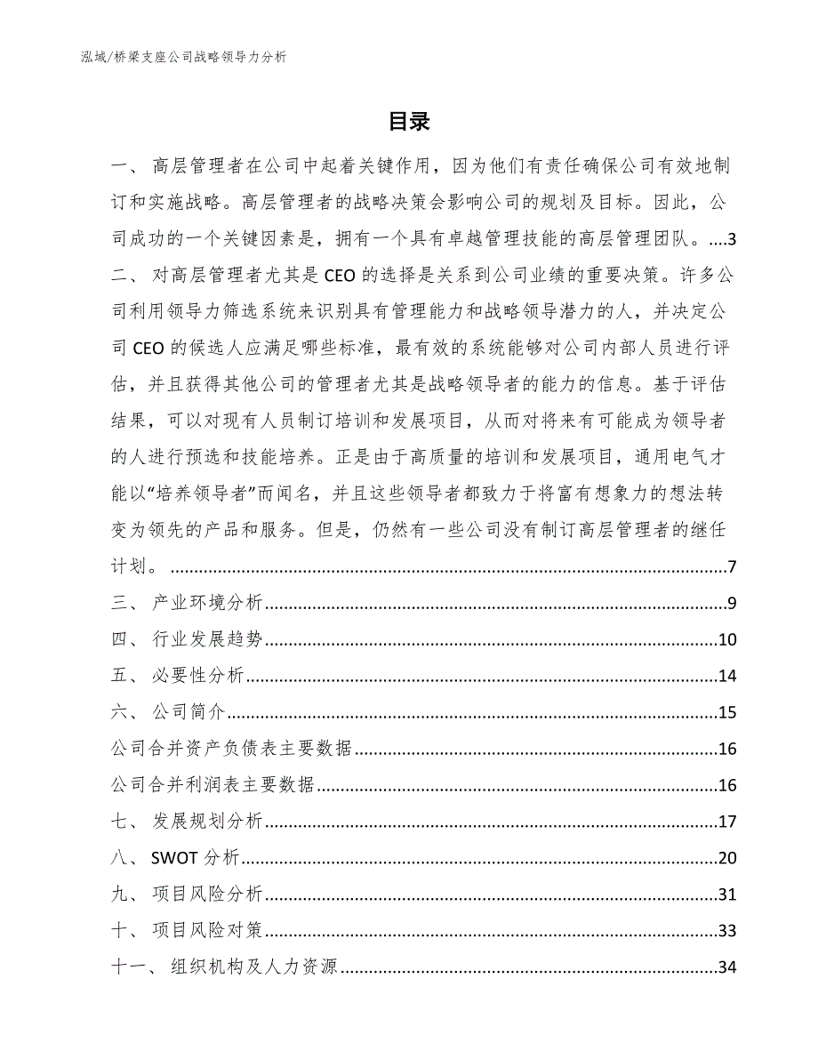 桥梁支座公司战略领导力分析_参考_第2页