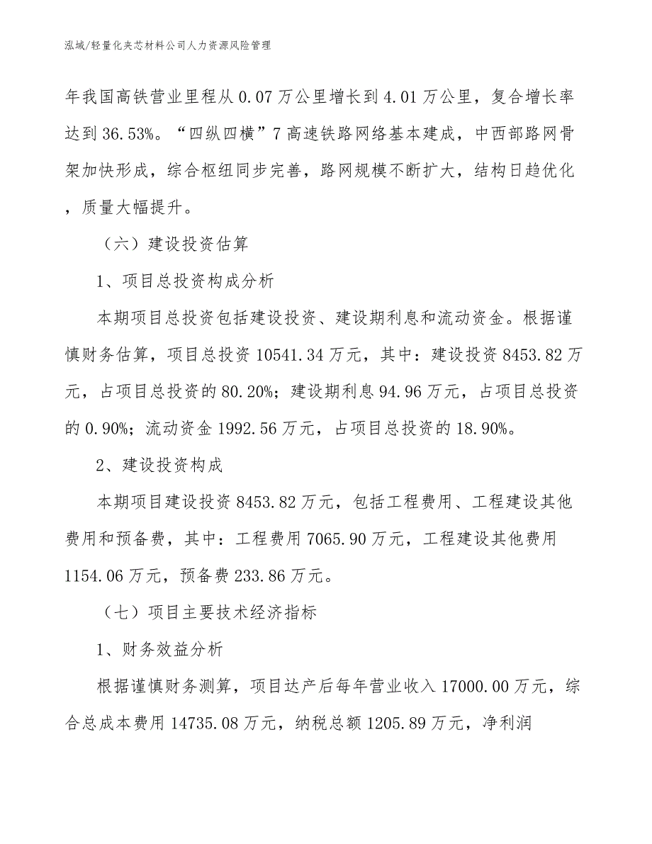 轻量化夹芯材料公司人力资源风险管理_第4页